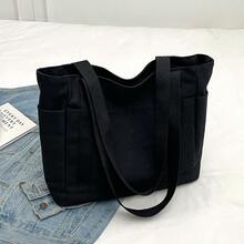 男士帆布包 单肩包/手提包/托特包 多口袋公文包 背包 工作或学校用 夏季大学包 爸爸新生 书包 多功能宿舍 圣诞尖叫手提包 便携时尚休闲 男朋友礼物 手拿包 度假趣味礼物 礼品 胸包 露营旅行包 行李袋 返校 沙滩包 单肩包 夏季包 春假男士包 黑色包 徒步旅行包 周末包 旅行必备品 大包 购物袋 沙滩包 大型学校用品 - 黑色 - 查看 7