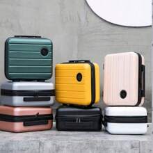 1pc Portable Cosmetic Bag, Women's Travel Toiletry Bag With Handle, Multifunctional Cosmetic Bag Makeup Bag Women's Large Capacity Zipper, Portable Fashion Travel Toiletries, Makeup Brush, High-Value Storage Bag, Travel Can Be Fixed Trolley Case, Swimming Trip, Picnic Waterproof