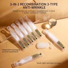 Essência Meng Xi Lan de Estimulação de Colágeno de 3ª Geração 1,5ml X 10 peças / 1,5ml X 30 peças, Hidratante e Nutritiva, Anti-Rugas e Firmadora, Suavizando Linhas Finas, Mantendo a Pele Preenchida, Elástica e Hidratada, Adequada para homens e mulheres, Ideal para uso diário e viagens.