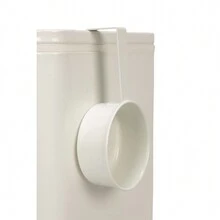 Jackson Pet Co Iron Text Dog Food Storage Set (White) - White - View 5