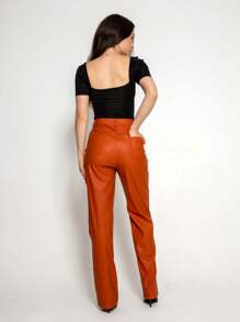 Women Pants - Màu nâu  Mocha - Xem 2