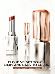 MISTINE 3.2克哑光奶油唇膏，泰式拿铁口味，柔滑滋润，高显色度，淡化唇纹，不粘腻，防晕染，轻盈舒适，C05琥珀冰岛色，1支装 - C05 AMBER ICELAND - 查看 2