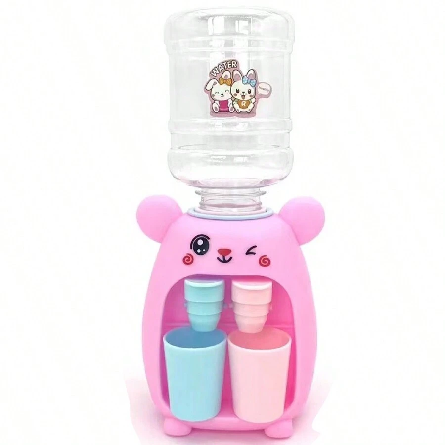 1pc Children Mini Drinking Machine Toys Double Outlet Water Can Be Installed Juice Drinking Machine Fun Simulation Cartoon Play House Wholesale