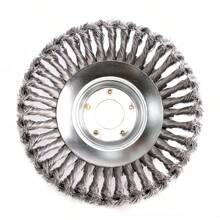 1 件 6 英寸钢丝修剪器头，用于除苔藓、除草、除锈、割草机线式修剪器头替换 - 銀色 - 查看 5