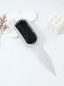 新款造型刷，1pc野豬鬃毛抗毛躁梳子，適用於夾結頭髮，造型和修飾工具