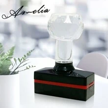 Reproduce Your Handwriting Signature - Customizable Self-Inking Signature Stamp With Multiple Sizes, Use It To Stamp Invitations, Documents, Cards, Bags, Etc. Design Can Be Customized Multi-Functional Workers For Anniversaries, For Birthdays, For Weddings, For Christmas, For Winter, For Fall/Autumn, For School, For Business/Work/Office Back To School - Black - View 10