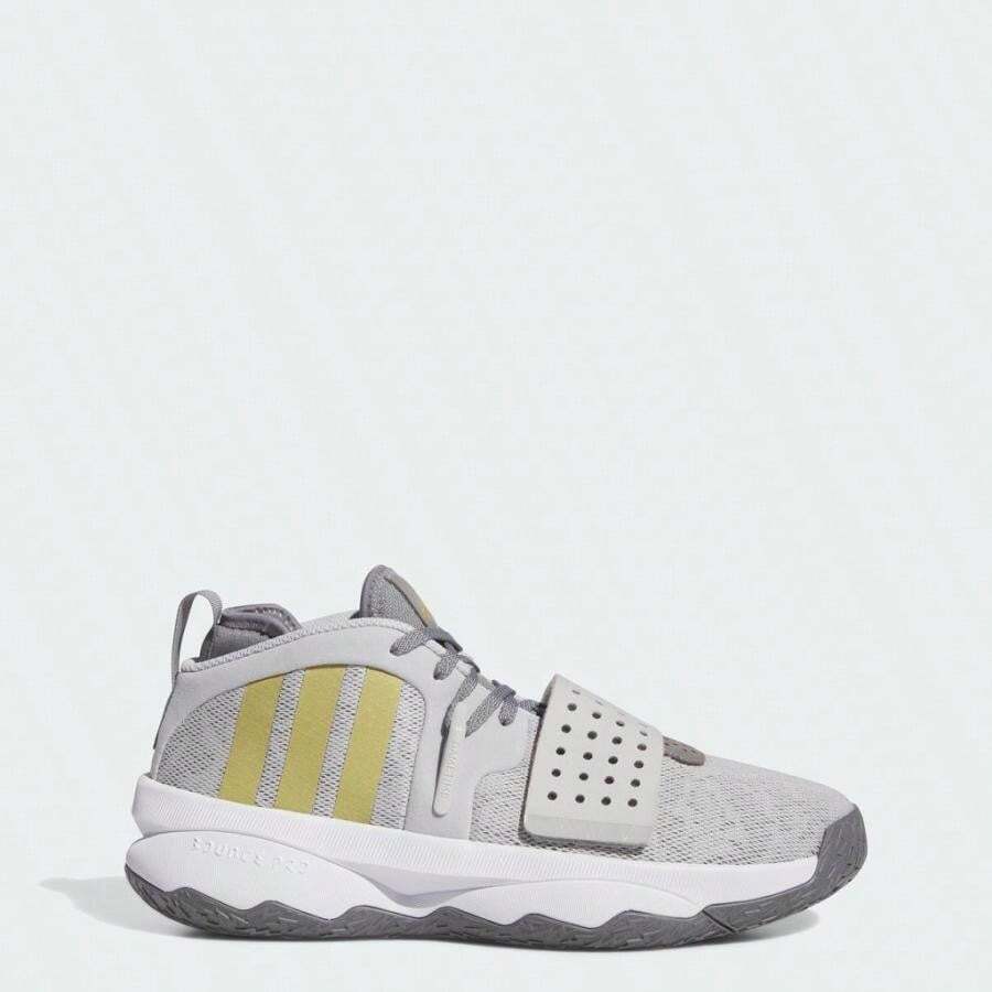 阿迪达斯 | 男士 Adidas Dame 8 EXTPLY 篮球鞋 - 淺純灰色/金金屬/灰色 - 查看 1