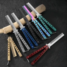 Juguete de navaja estilo peine para mariposa, navaja multifuncional para acampar al aire libre y autodefensa, accesorio de cosplay de espada CS GO, el mejor regalo para los fanáticos de los juegos y el anime - estilo 1 - Ver 6