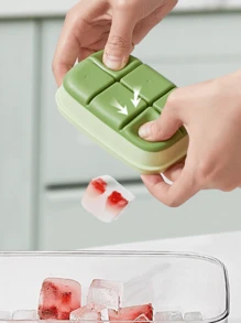 3入組冰格，帶蓋硅膠球形製冰盒和大方形冰模，適用於製作飲料和食品儲存，適用於硅膠冰汁糖果模具，可重複使用並附漏斗，多功能家用製模具