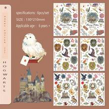 Warner Bros. 6 件卡通动漫人物贴花，防水家居浴室贴纸，个性化魔术墙贴