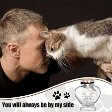 Pet Hair Memorial Bottle, Pet Fur Keepsake, Pet Hair Memento, Pet Memorial Urn Box For Ashes