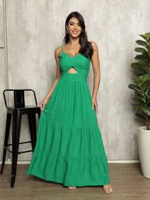 Women Dresses - 綠色 - 查看 3