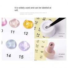 5pcs 1-100 Consecutive Round Number Stickers, Waterproof Sticker Label With Black Printed Numbers, Ideal For DIY Uses Such As Bottles, Cups, Clothes, Shoes, Measurement Markers On Notebook And Card Making Back To School - Multicolor - View 4