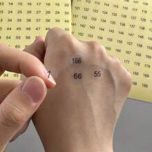 5pcs 1-100 Consecutive Round Number Stickers, Waterproof Sticker Label With Black Printed Numbers, Ideal For DIY Uses Such As Bottles, Cups, Clothes, Shoes, Measurement Markers On Notebook And Card Making Back To School - Multicolor - View 8