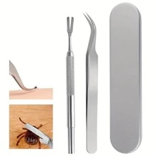 Effective Pet Tick And Flea Remover Tool For Cats And Dogs - Safely Remove Ticks And Fleas With Ease - Multicolor - View 3
