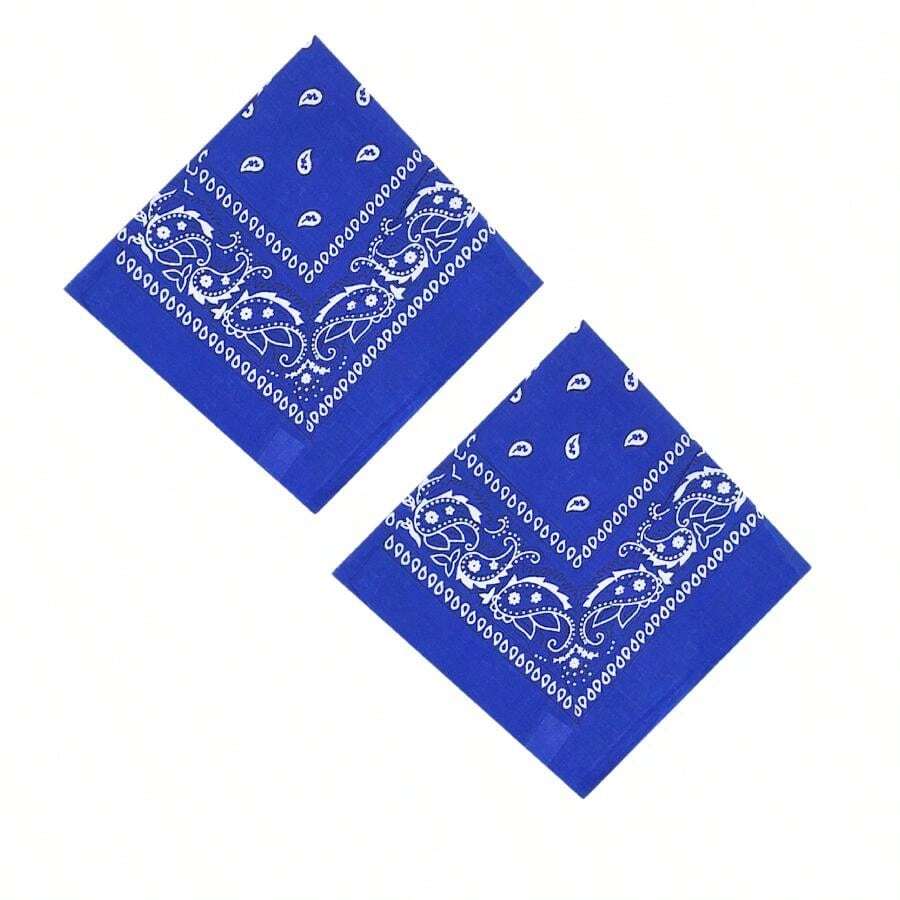 Women Bandana & Square Scarves - 2 Royal Blue - View 1