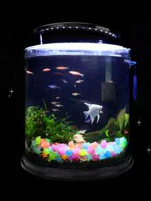 100/200/400入組-小巧人造發光樹脂石頭，適用於水族箱魚缸裝飾，四季通用 - 八角岩石 - 查看 4