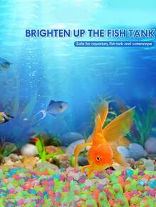 100/200/400入組-小巧人造發光樹脂石頭，適用於水族箱魚缸裝飾，四季通用 - 八角岩石 - 查看 3