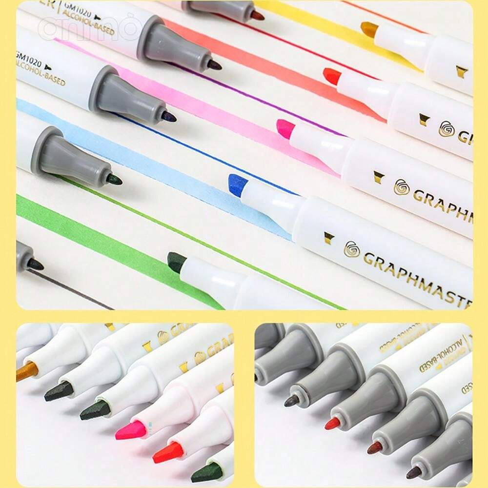 Staedtler Marsgraphic Alcohol Marker Set, 168 Colors Alcohol DualHead