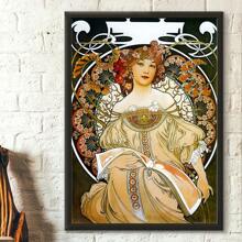 GJCD 1 Áp Phích In Hình Alphonse Mucha, Áp Phích Theo Phong Cách Tân Nghệ Thuật, Giấy In Ảnh Tranh Nghệ Thuật Treo Tường, Hình In Thẩm Mỹ Cổ Điển, Trang Trí Lãng Mạn, Tranh Treo Tường Tác Phẩm Nghệ Thuật Retro Cho Phòng Khách Phòng Ngủ Văn Phòng Nhà Bếp Phòng Trưng Bày Hành Lang Trang Trí Tường Nhà, Không Gọng - Nhiều màu - Xem 15