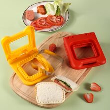1 pieza Cortador de galletas de acero inoxidable, fabricante de pasteles/dumplings, herramienta de horneado, gadget de cocina, accesorio de cocina - Multicolor - Ver 4