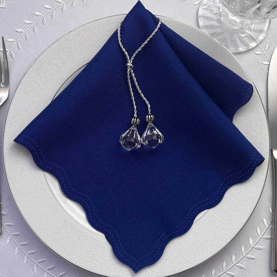 Table Napkins - Royal blue - View 1