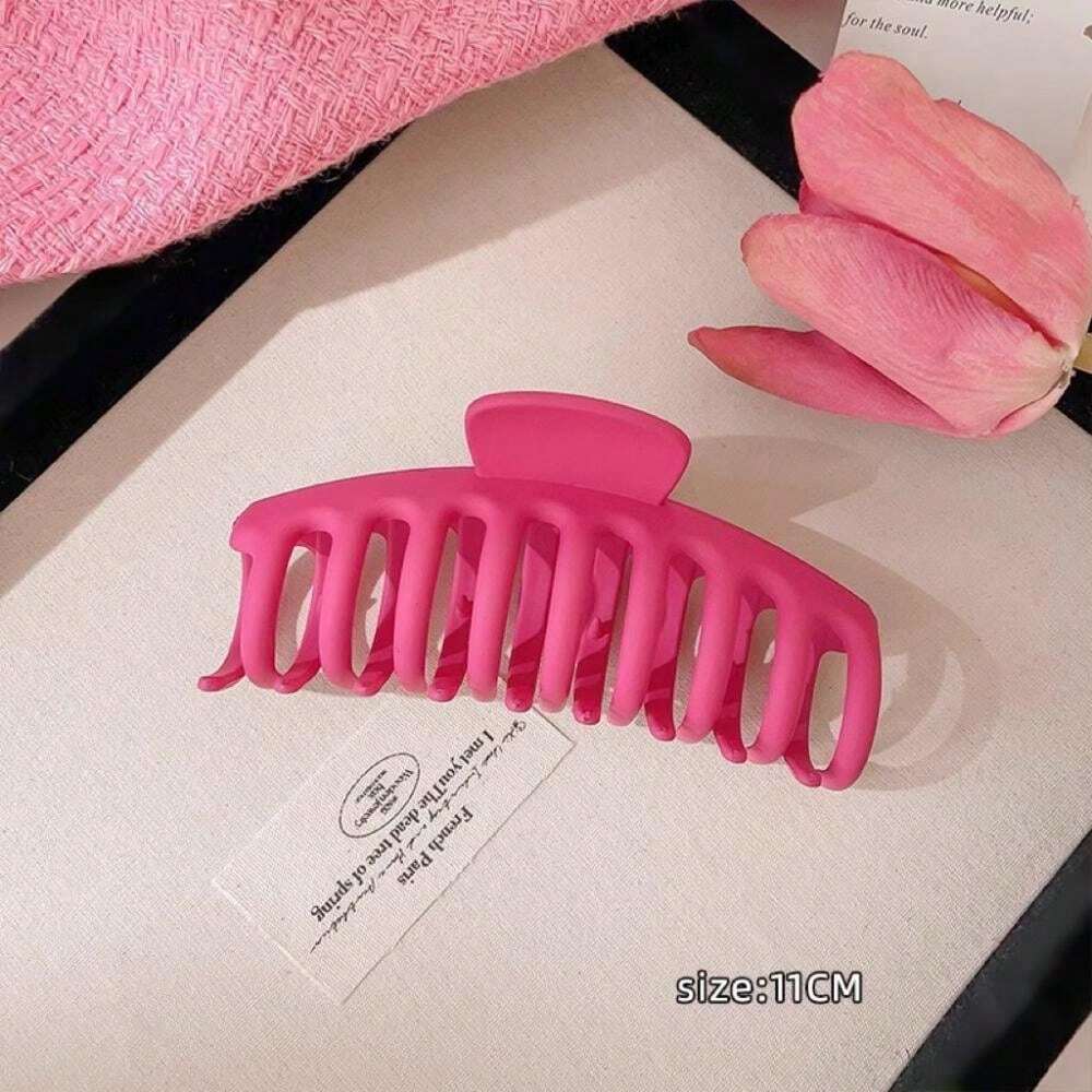 BOXOB 4 Fermagli Per Capelli Hawaiani Con Fiori Tropicali – Clip A Orchidea In Plastica Colorata Per Vacanze, Spiaggia E Festa (Rosso, Giallo, Bianco, Arancione)