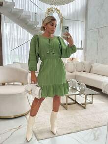 Women Dresses - 綠色 - 查看 2