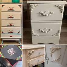 5 Pieces Wooden Inlays For Bed Doors Cabinets Wardrobes Furniture Decoration