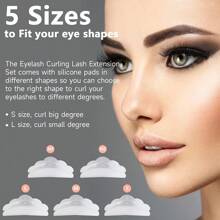 Lash Lift Kit, Eyelash Perm Kit, Professional Eyelash Curling Lash Extension Set, Glue Upgraded Version, Lash Extensions, Lash Curling, Semi-Permanent Curling Perming Wave Suitable For Salon - Pink - View 6