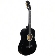 Guitarra clásica de 39 pulgadas con cuerdas de nylon y tamaño completo, guitarra acústica redondeada para principiantes, estudiantes y adultos - Multicolor - Ver 11