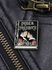 1 pieza Broches de esmalte de libro Orgullo y Prejuicio, personalizados, de drama romántico y novela de cine, insignias de solapa, joyería punk gótica, regalo para amigos - Multicolor - Ver 4
