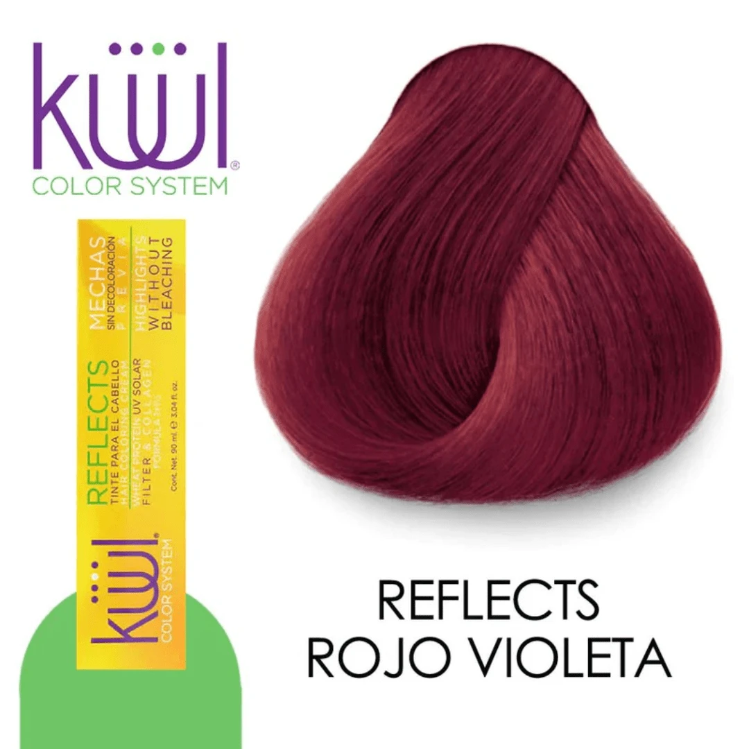Tinte kuul + revelador en crema 20 vol. Rojo violeta 1pz - Rojo violeta - Ver 1