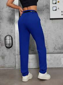 Women Pants - Royal Blue - View 3