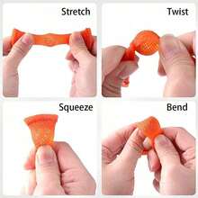 Multi-Color Stretchy Mesh Bead Squeeze Toy, Fidget Toy Stress Relief Woven Net Pipe Beads Toy, Random Color - Multicolor - View 2