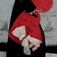 [10入組]情人節玫瑰包裝盒，花材DIY可摺疊花盒單束花包裝袋，適用於聖誕節，生日，花店裝飾用品 - [10個裝]粉紅色 - 查看 3