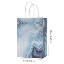 10pcs Marble Gift Bag - Perfect For Party Gifts And Decor - Marble Paper Bag - View 2