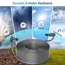 Ankndo Replacement Cable Compatible With Starlink Rectangular Satellite V2 Starlink Gen2 Cable - Grey - View 4