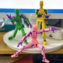 動畫機器人擬人化動作人偶13號幸運機器人13號擬人化行動玩具T13行動人偶3D列印多節可動Nova 13行動人偶玩具多種顏色 - 均碼 - 查看 3