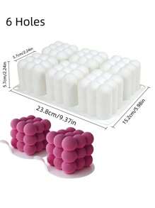 1 个立方体蜡烛硅胶模具