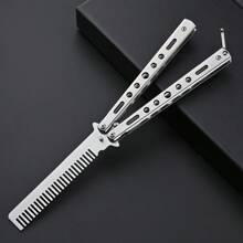 Juguete de navaja estilo peine para mariposa, navaja multifuncional para acampar al aire libre y autodefensa, accesorio de cosplay de espada CS GO, el mejor regalo para los fanáticos de los juegos y el anime - estilo 1 - Ver 2