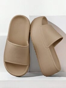 Women's Platform Slide Sandals,Fashionable And Comfortable Thick-Soled High Slippers For Summer Beach Outdoor Activities - Coffee Brown - View 2