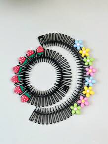 Summer New Style Acrylic Disc Girls' Forehead Hairband For Fringe And Baby Girls' Occipital Clip To Prevent Heat - Multicolor - View 9