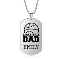 Aangepaste gepersonaliseerde fotoketting, fotoketting, stalen hanger, Vaderdagcadeau, gepersonaliseerde naamketting, papa kettingcadeau, fotocadeau