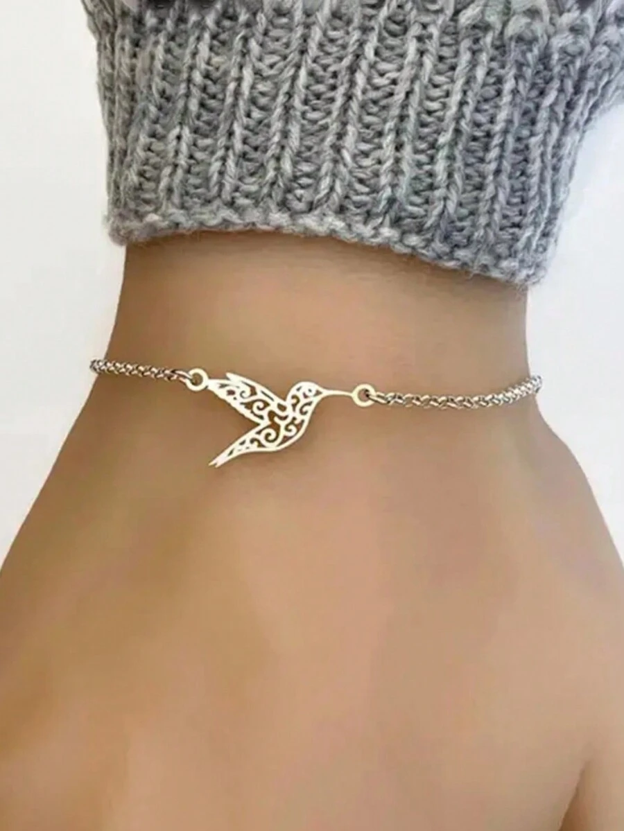 Aomogo Elegant Stainless Steel Hummingbird Bracelet - Unisex Fashion Accessory Suitable For Any Occasion - Bracelet - View 1