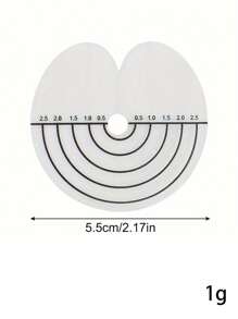 50 pièces Coussinets d'isolation pour extension de cheveux, protecteur de gabarit d'extension de cheveux circulaire avec échelle, soins capillaires adhésifs à trou unique, outil de coussin d'isolation thermique transparent pour extension de perruque