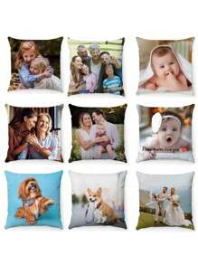 1pc Customized Wedding Photo Printed Pillowcase, Personalized Single-Sided Printed Pillowcase, Perfect Gift For Mother's Day, Father's Day, Thanksgiving, Teacher's Day, Customized With Your Own Image, For Anniversaries, For Valentine's Day, For Mother's Day, For Children's Day, For Birthdays, For Father's Day, For Graduation, For Weddings, For Christmas, For Housewarming Sofa, Bed, Car, Tea Room, Bedroom, Living Room, Breathable,Lightweight,Washable,Funny,Cute,Love,Soft,Comfortable,Elegant,Simple,Custom,Personalized,Unique,Ideal Gifts For Him,Ideal Gifts For Her,Him,Her,Boyfriend,Girlfriend,Dad,Mom,Family,Friends,For Anniversaries,For Mother's Day,For Birthdays,For Valentine's Day,For Graduation,For Father's Day,For Weddings,For Housewarming,Sofa,Bed,Car,Tea Room,Bedroom,Bathroom,Living Room,Dining Room,Customized Cushion Covers,Momentos En Familia