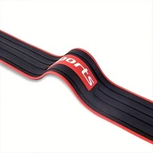 Universal Car Trunk Door Sill Protector, Rubber Strip Sticker Auto Rear Bumper Guard Scratch Protection Bar Black Styling Car Accessories, 90cm/35.4in - Red - View 5