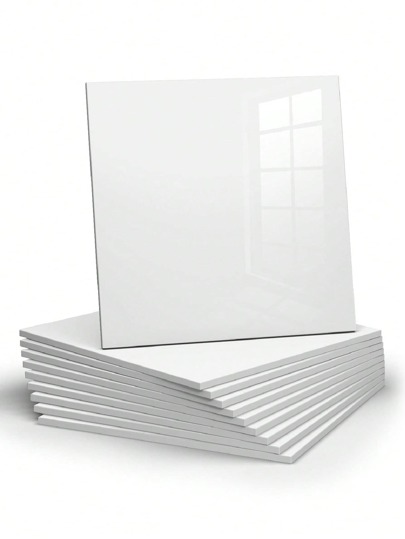 10pcs/Set 0.9㎡ Blue Metallic Gold Marble Patterned Faux Ceramic Tile Stickers, Waterproof Wall Decals For Renovation, Decoration, Anti-Moisture Wall Covering Gifts Birthday Graduation