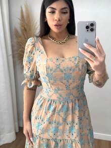 Women Dresses - 米色 - 查看 2